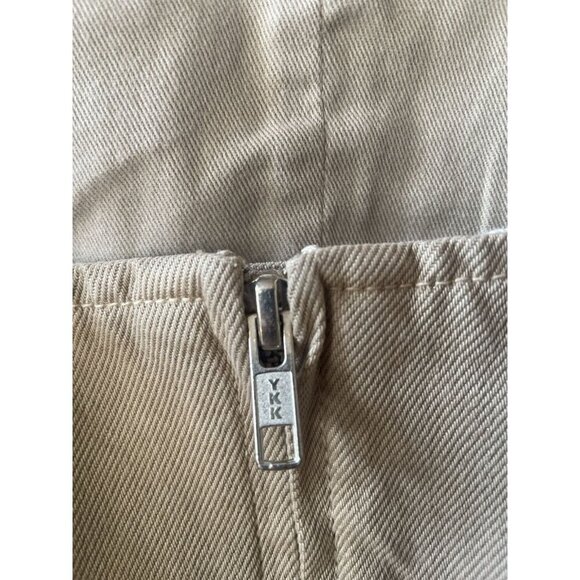 NWT Mara Hoffman Amal Beige Oatmeal Denim Cropped Top Tank Size 4 - Picture 8 of 12